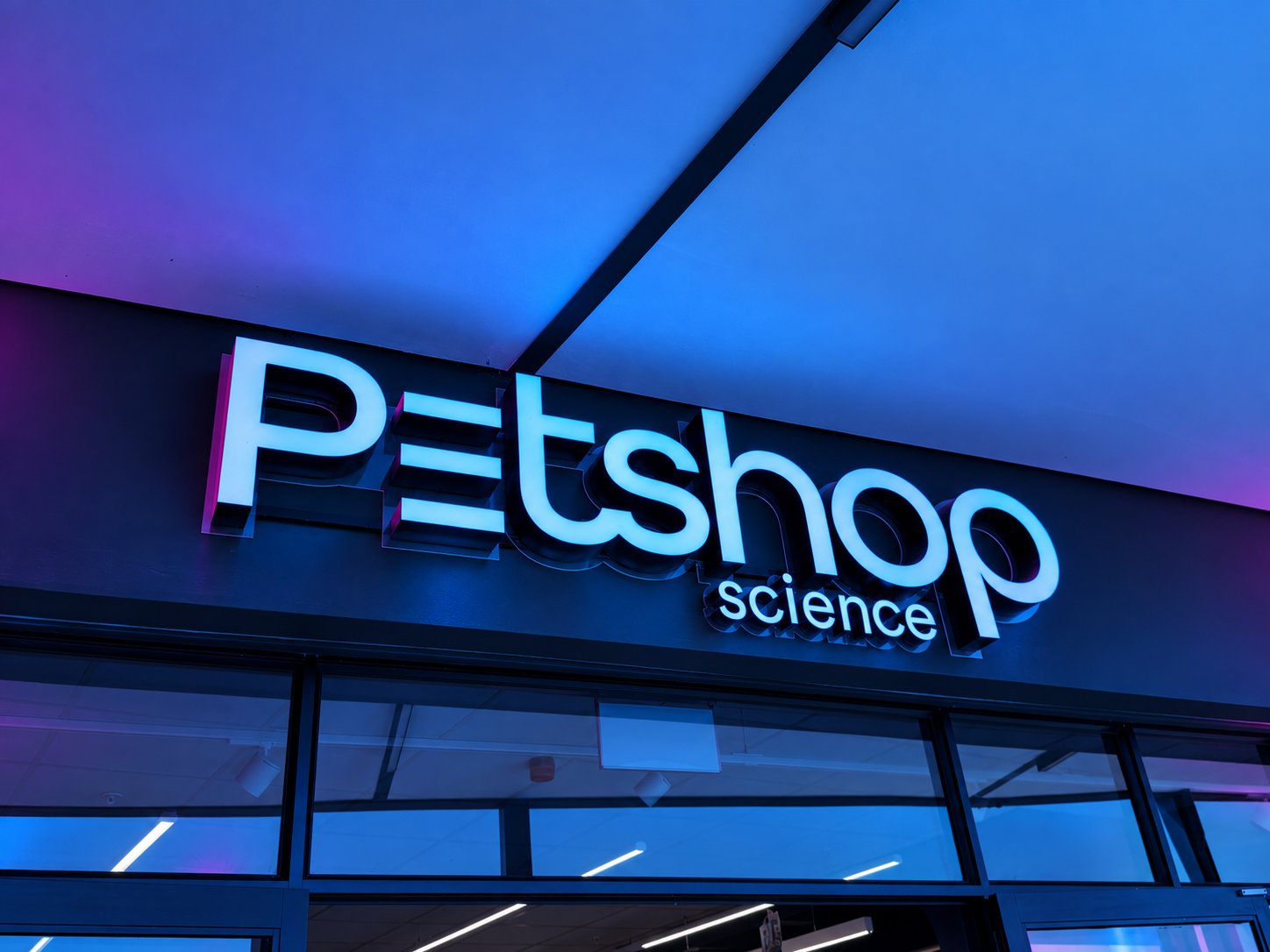 Petshop illuminated signage